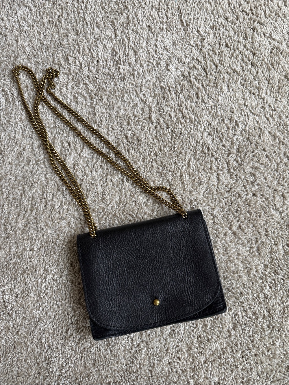 Madewell Chain Crossbody Leather Bag